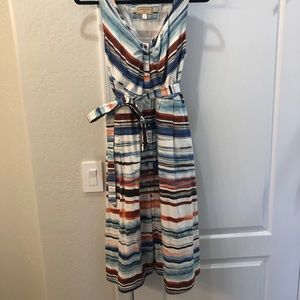 Anthropologie Moulinette Soeurs 1950’s style belted pleated dress